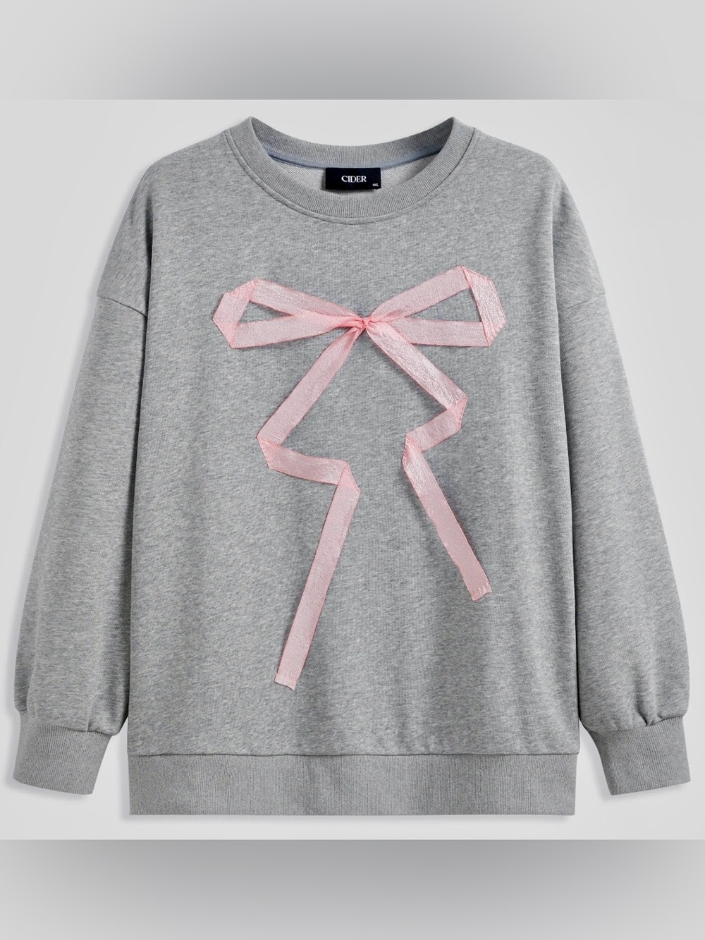 NWT - Cider Pink Ribbon Bow Sweatshirt